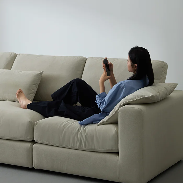 구스의 포근하고, 부드러운 착석감