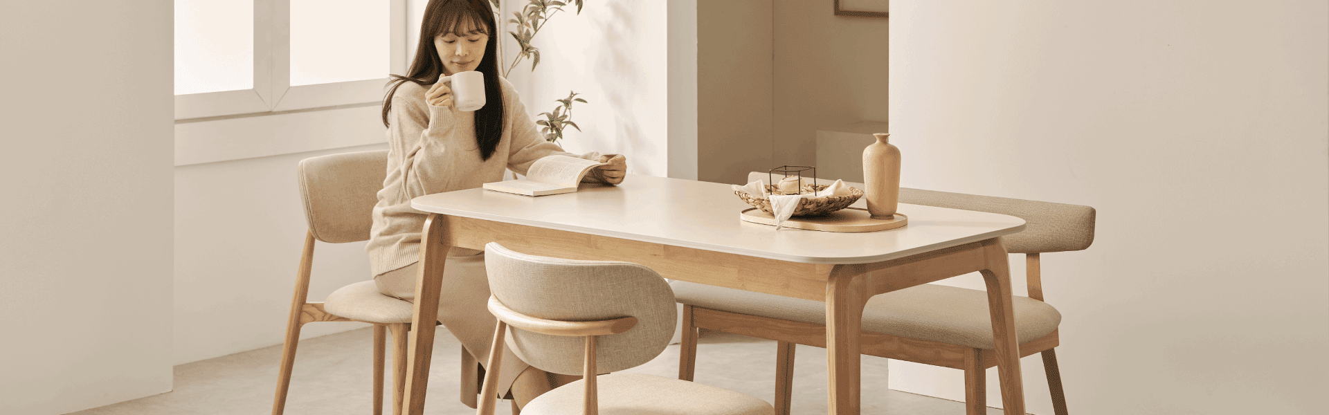 요즘 대세! 원목 세라믹 식탁 모음