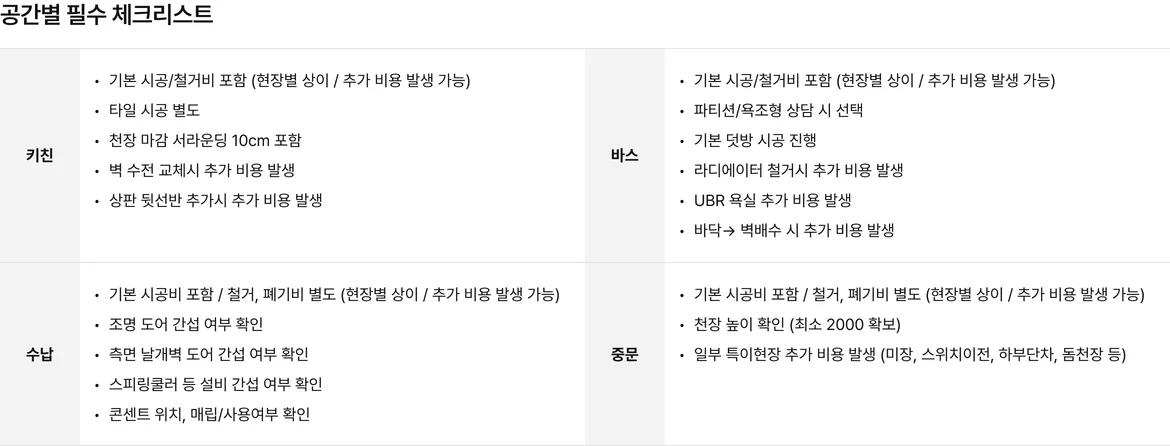 체크 리스트